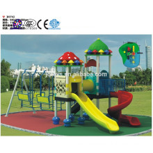 B0742kindergarten furniture Hotsale Children Outdoor Plastic Playground Set kid plastic playground tunnel slide equipment